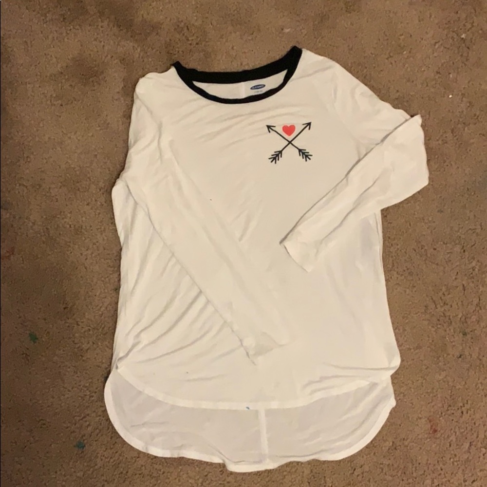 Girls Old Navy height low long sleeve shirt